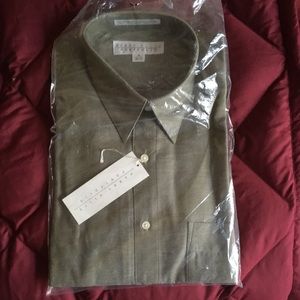 Mens Perry Ellis Cotton Poly Short Sleeve Shirt